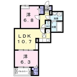 仁和寺本町４丁目アパートの物件間取画像